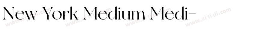 New York Medium Medi字体转换